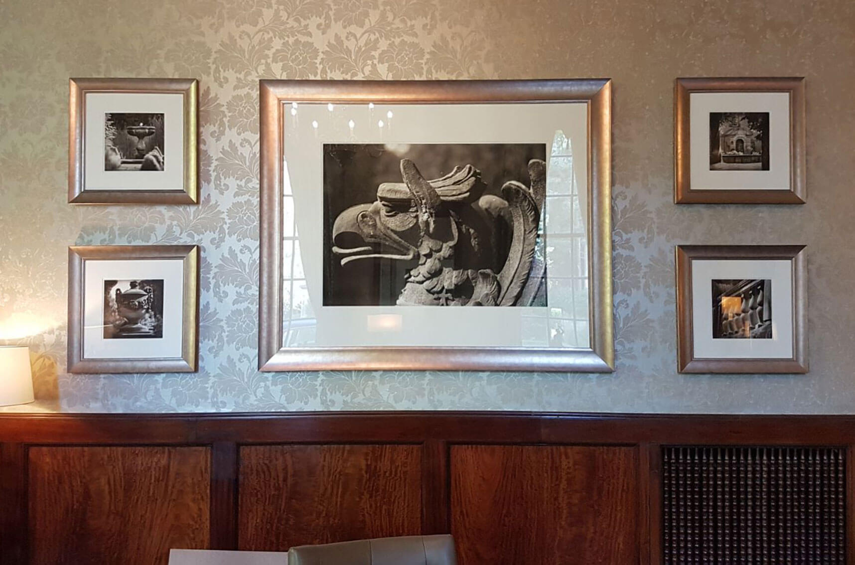 Crathorne Hall Hotel, Yorkshire, photography, photographer, black and white, black and white photography, framed photographs, framed artwork, framed digital images, framed art, bespoke, commissioned artwork, contemporary, contemporary art