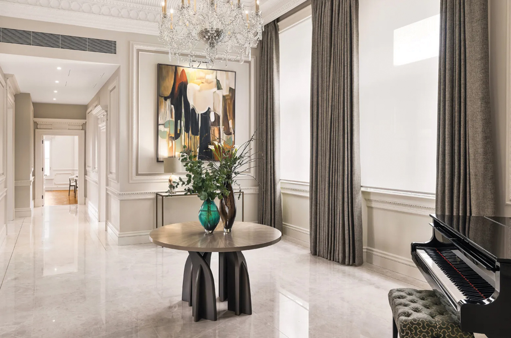 Luxury Property Interior Featuring Bespoke Statement Artwork